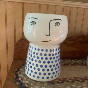 Large Opalhouse face planter vase
